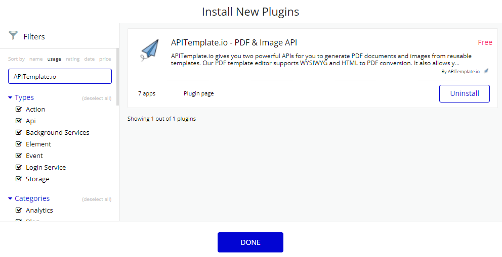 Installing the APITemplate.io plugin