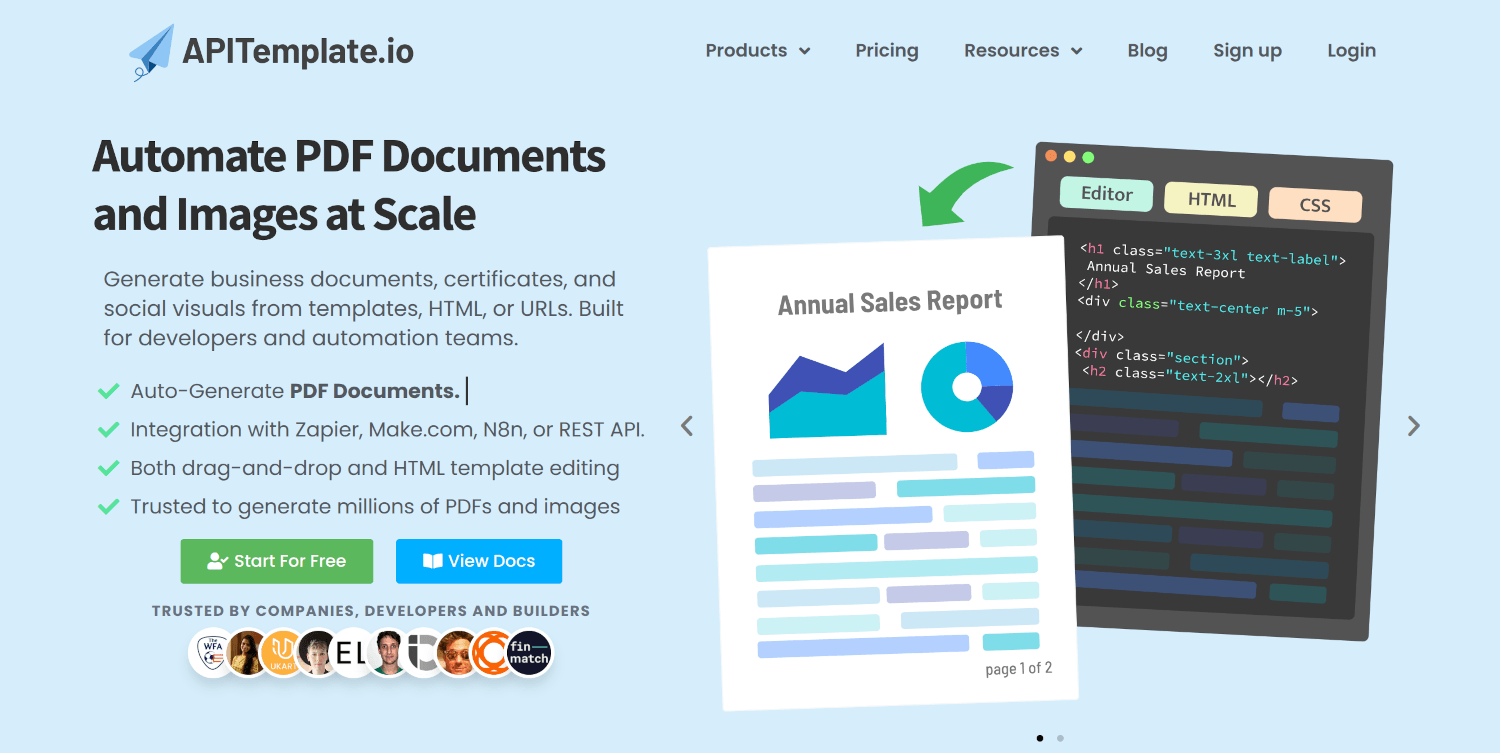 APITemplate.io — Automate PDF Documents and Images at Scale