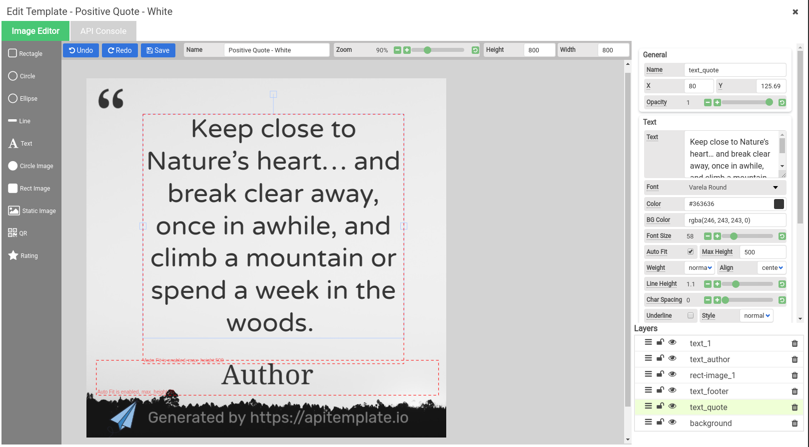 Image Template Editor