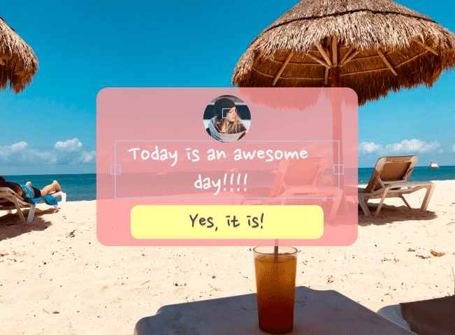 Responsive message box