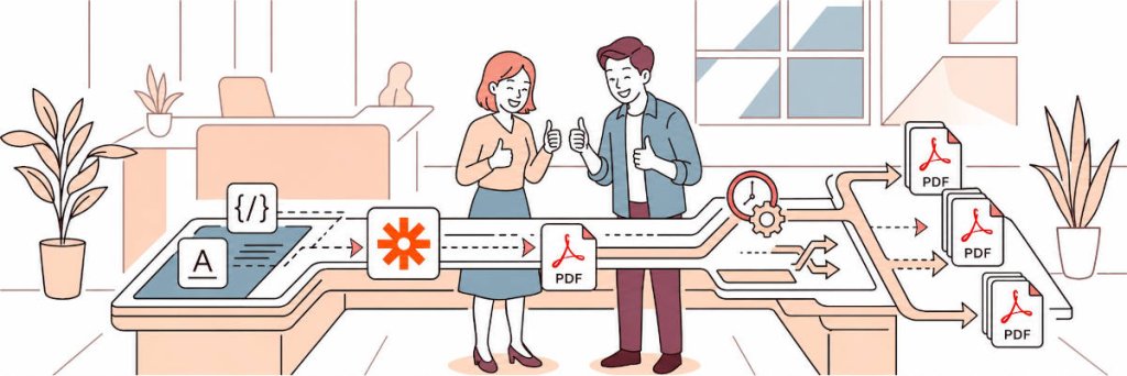 feature image of Create a PDF from HTML in Zapier 